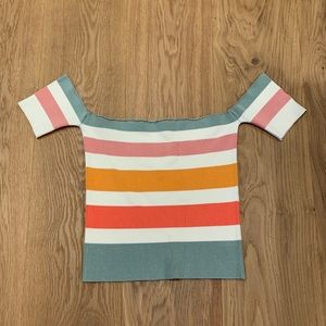 Off-the-shoulder Crop Top